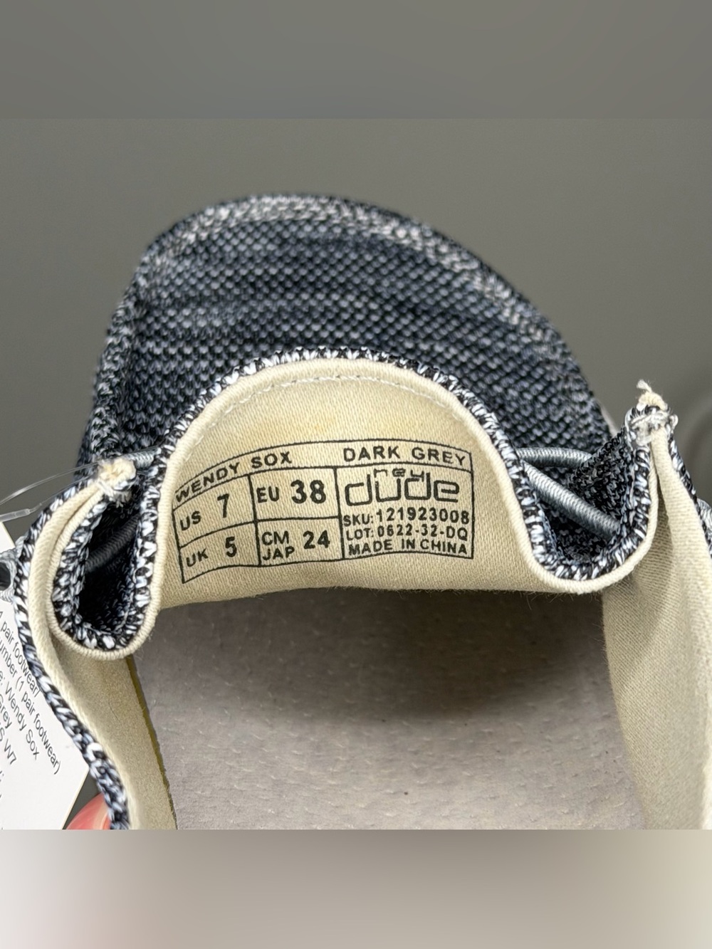 Wendy Hey Dudes Dark gray - Picture 8 of 9